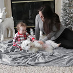 Bedsure GentleSoft Fleece Blanket Twin Size Light Grey - Image 7