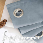 H.VERSAILTEX Linen Curtains Home Decorative Nickel Grommet Curtains Privacy - Image 5