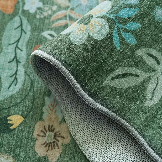 Washable 2x6 Runner Rug for Entryway: Hallway Kitchen Easy-Clean Carpet - Image 3
