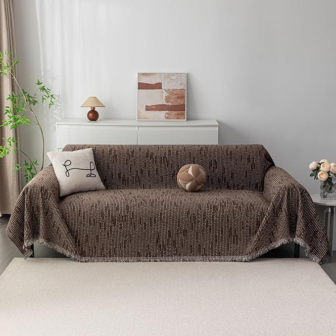 MYSKY HOME Couch Covers for 3 Cushion Couch Sofa, Sectional Couch Cover L Shape - Image 2