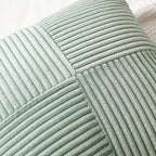 MIULEE Greyish Green Decorative Throw Pillow Covers 20x20 Inch - Image 2