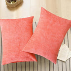 CaliTime Throw Pillow Covers Decorative 20 X 26 Inches Pack of 2 Cozy Chenille - Image 5