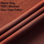MIULEE 100% Blackout Linen Curtains - Image 5