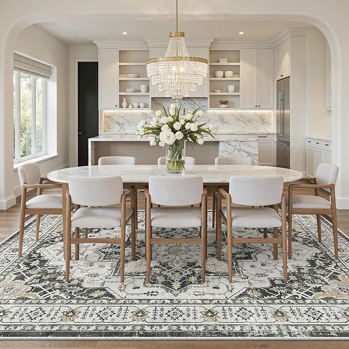 Madane Washable Rug 8x10 Area Rugs - Image 3