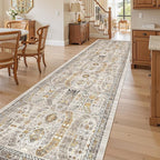 Madane Hallway Rug 3x10, Kitchen Rugs Washable Entryway Rug Vintage Kitchen by Madane