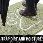 Smiry Dog Door Mat for Muddy Paws, Absorbent Dirt Trapper Non Slip Quick Dry - Image 2