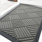 OLANLY Front Door Mat Outside Entrance 29.5x17, Heavy Duty Sturdy Natural by OLANLY