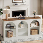 Tribesigns Console Table with Storage, 63" Long Arched Entryway Table
