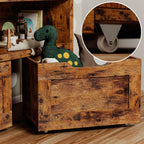 IRONCK Toy Storage Organizer with Drawers, Floor Toy Box with Wheels