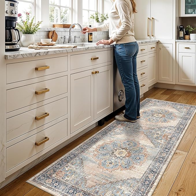 TOPRUUG Washable 3x7 Runner Rug: 7ft Non-Slip Stain Resistant Rugs - Image 5