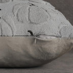 Fall Pillow Covers 18x18 Set of 2 Gray Pumpkin Decorations for Home