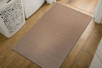 Luul Home Non Slip Beige Solid Rubber Back Thin Door Mat for Entryway 2x3 for Kitchen, Rug for Bathroom, Stain Resistant Easy Cleaning Non Shedding Carpet Beige 2 x 3