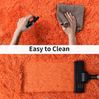 Soft Runner Rugs for Bedroom Hallways, 2x6 Orange Fluffy Shag Throw Area Rug - Image 7