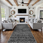 4x10 Washable Hallway Runner Rug：Moroccan Non-Slip Wide Runners - Image 2