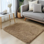 OLANLY 3x5 Machine Washable Small Bedside Rug, Soft Fluffy Shaggy Rugs - Image 3