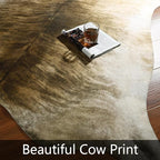 AROGAN Western Decor Faux Fur Cowhide Rug, 4 x 3 Feet Premium Animal Skin Cow - Image 6