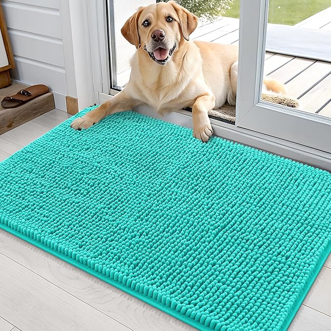 OLANLY Dog Door Mat for Muddy Paws 36x24, Absorbs Moisture and Dirt, Absorbent by OLANLY