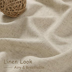 Nanspring Eggshell Beige Curtains 102 Inches Long - Image 4