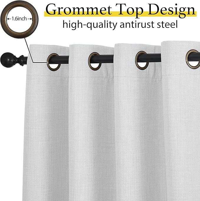 NICETOWN Farmhouse Blackout Small Curtains - Image 3
