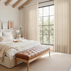 Grey Flax Linen Curtains for Living Room 120 Inches Long Light Filtering - Image 8