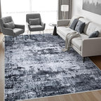8x10 Area Rug Living Room Rug: Washable Modern Abstract Soft Thin Rug Indoor - Image 3