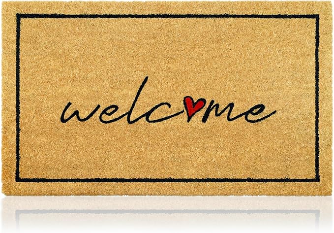 Welcome - 17"x29" - Coir Door Mat - Welcome Mats by AmaruDoorMats