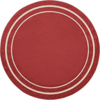 Nourison Home Nourison Essentials Brick Ivory 4' x Round Area Rug - Easy Clean, Non Shedding, Bed Room, Living Room, Dining Room, Kitchen (4' x Round)