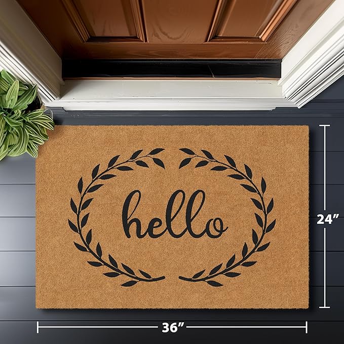 Barnyard Designs Natural Coco Coir Heavy Duty Backing Doormat - Image 8