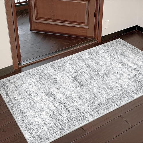 2x4 Washable Rug Runner for Bathroom, Soft Entryway Rug for Laundry Room by Restydon