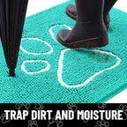 Smiry Dog Door Mat for Muddy Paws, Absorbent Dirt Trapper Non Slip Quick Dry - Image 2