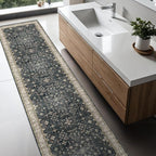 Black Washable 8ft Long Runners - Image 6