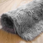 Goolela Grey Area Rug 6x9 Fluffy Fuzzy Shag Rug - Image 8
