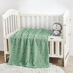 Yurhap Fleece Baby Blanket Heart Checkered, Ultra Soft Cozy Baby Blankets - Image 4