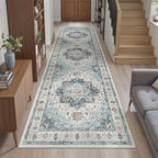 Madane Runner Rug 2'6''x8' Kitchen Runner, Hallway Runner Vintage Washable Rugs - Image 4