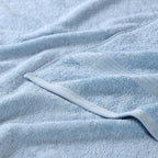 SUPERIOR Egyptian Cotton 6-Piece Towel Set, Bathroom Essentials, Towels for Bathroom, Apartment, Airbnb, Guest Bath, Face, Hand, Bath Towels, Washcloths, Absorbent, Fast Drying, Light Blue