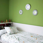 BONNYCO White Wall Mirrors Pack of 3 Pieces Home & Bedroom Decorations
