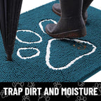 Smiry Dog Door Mat for Muddy Paws, Absorbent Dirt Trapper Non Slip Quick Dry - Image 2
