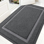 OLANLY Front Door Mat Indoor Outdoor Entrance, Waterproof All-Season, by OLANLY
