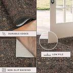 Boho Dark Brown 3x5 Large Entryway Rug - Image 5