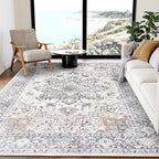 AMADA HOMEFURNISHING 5x7 Area Rugs, Washable Living Room Rug Low-Profile by AMADAHOMEFURNISHING