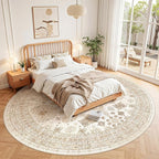 zesthome 8ft Round Rugs for Living Room, Non-Slip Washable Round Area Rugs - Image 8
