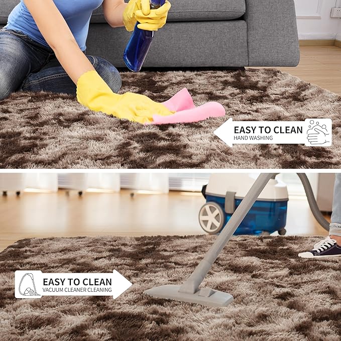 Tepook Soft Fluffy Rugs for Bedroom, 4x6 Area Rug for Living Room, Modern - Image 6