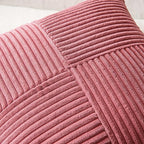 MIULEE Cranberry Red Decorative Throw Pillow Covers 18x18 Inch - Image 2