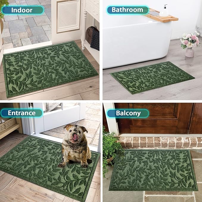 Bulijojo Sturdy Front Entrance Doormats, Durable Heavy Duty Welcome Mat - Image 6