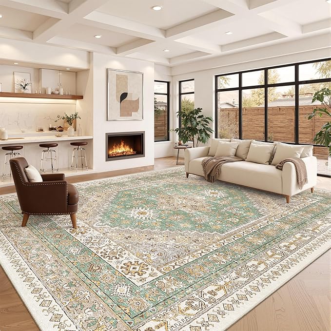 zesthome 10x14 Area Rugs, Stain Resistant Washable Rug, Ultra-Thin Rugs - Image 4