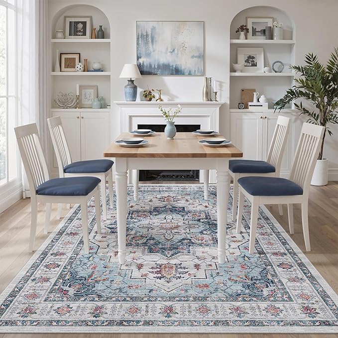 zesthome Washable Rug 5x7 Area Rugs, Stain Resistant Rugs - Image 8