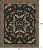 Black Washable 7x9 Large Area Rugs - Image 2