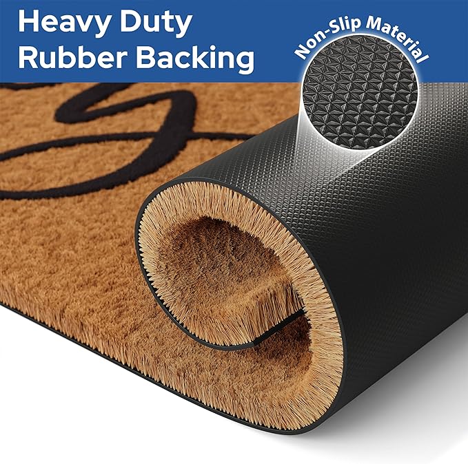 Barnyard Designs Natural Coco Coir Heavy Duty Backing Doormat - Image 5