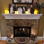 GAD Hearth Slice Fireplace Rug, Classic, Traditional, Log Cabin Decor, Accent Rug, Fire Resistant Mat, Stain Resistant, Area Rug for Bedroom, Living Room, Entryway, 2'2"x3'3" (Black/Red/Black)