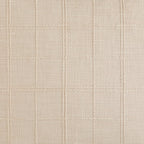 ZeeMart Linen Checked Farmhouse Table Runner, 13x108 Inches Neutral Beige